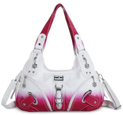 Angelkiss Hobo Geldbörsen und Handtaschen für Damen, Umhängetasche, groß, für den täglichen Gebrauch, Z2-pink