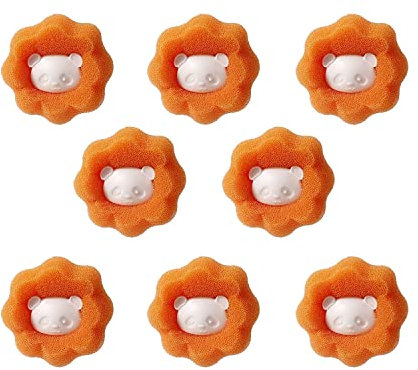 Taicols 8 Pieces Pet Hair Remover Washing Machine, Lint Balls Washing Machine, Hair Remover Pet Hair, Reusable Lint Paw for Washing Machine, Hair Catcher for Tumble Dryer and Washing Machine