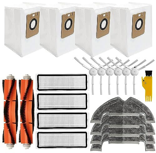 Kit di Accessori per Robot Aspirapolvere Compatibile con Robot Dreame L10plus /Z10pro /D10PLUS, Set di Accessori di Ricambio, Sostituibile Lavabile Filtro per Aspirapolvere Accessori (plastica)