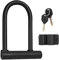 ACCURATE Heavy Duty U-Shaped Lock with Hardened Handle, Zinc Alloy Lock Core, Thickened PVC Protected Layer, Durable Bracket, Vinyl Coating, Ideal for Bicycles, Electric Bike, Scooters & Motorbike