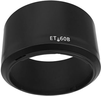 ET-60B Gegenlichtblende für CANON RF-S 55-210 mm F5-7.1 ist STM-Objektiv auf R50 R100 Kamera (für Zubehör), HUIPUXIANG 55 mm Gegenlichtblende