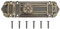 Serrure De Fenêtre En Alliage De Zinc - Loquet Coulissant Rétro Pour Porte, Sécurité Vintage, Facile À Installer, 15,5X4,2X4,0 Cm