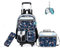 HTgroce Mehrfachtasche Schultasche Jungen Trolley, Schultasche Jungen Trolley Schulranzen Mit Rollen Für Jungen