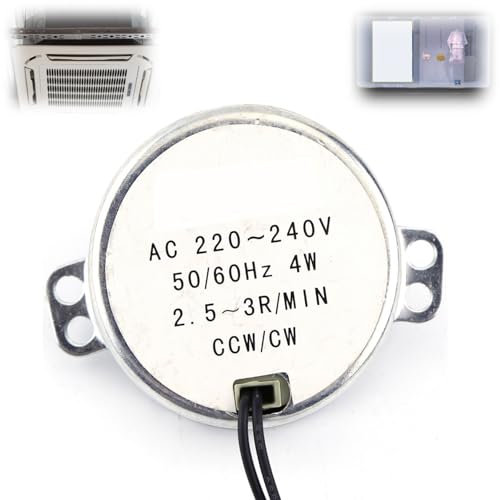 Moteur Synchrone 220-240V AC 4W motor 3 rpm 1 Pièce, Moteur à Engrenage Rotatif électrique CW/CCW, Solide, Faible Bruit, 50/60Hz, pour Ventilateur électrique Kołnierze kół pasowych rozrządu
