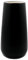 Vase en céramique Noir 20cm de Haut Surface givrée, Vases à Fleurs Moderne pour décoration de Table intérieur, Vases déco pour Herbe de la Pampa, Vase Boho pour Fleurs fraîches séchées