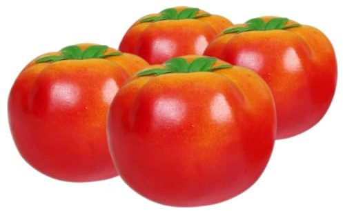 GARVALON Künstliche Mini-Tomaten Deko Simulierte Tomaten-Ornamente Haltbares Material Lebensechte Gemüse-Modelle Für Heim Und Geschäftsbefestigung