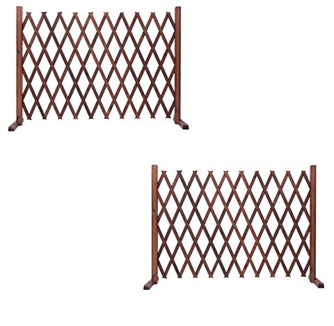 Barricade Safety Gate - Teleskopiskt hundstaket, sekretessstaket, växtskärm fristående, dekorativ klättringsvägg (210 * 120cm)