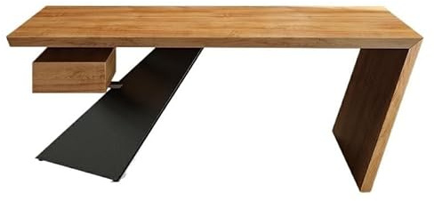 CHICKEN Scrivania Del Computer Scrivania da ufficio in legno massello Scrivania da computer desktop moderna e semplice Banco da lavoro Boss President Desk Desk Scrivania In Piedi(180 * 80 * 75CM)