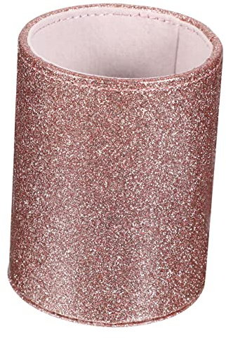 CAXUSD Rose Gold Pen Holder Makeup Brush Holder Pen Storage Container for Desk Organization for Holding Cosmetics Brushes and Writing Tools in Home Office