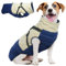 Hjumarayan Hundemantel für Kleine Hunde, Hundemantel mit Geschirr Wintermantel Hund Klein Hunde Mantel Gefüttert, Hundejacke Wasserdicht und Warm Hundemantel Winter Kleine Hunde, Marineblau S