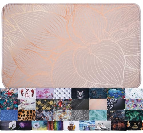 Sanilo Bath Rug I Wide Choice of Beautiful Non-Slip Bath Mats I I Super soft I Quick-drying I Washable (Hosta, 50 x 80 cm)