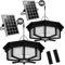 Luces solares para cobertizos interiores y exteriores,288LED,1200LM,luz colgante con sensor de movimiento,luz solar para interiores con 5 modos de iluminación y control remoto para cobertizo (2 Pack)