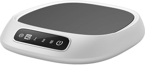 MiOYOOW Calentador de Tazas de café, Calentador de Tazas Inteligente, 3 configuraciones de Temperatura, Posavasos calentado con Pantalla Inteligente para café, té, Bebidas, Leche