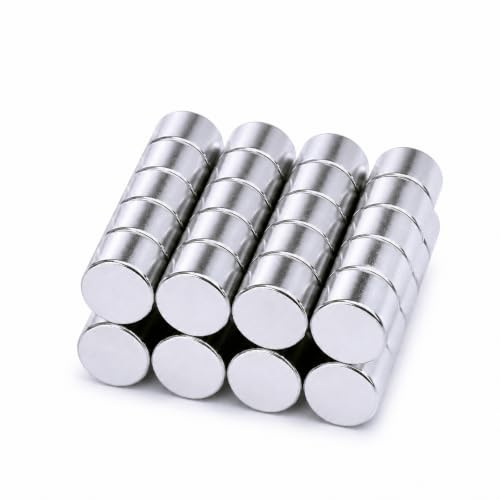 20 Stück Magnete Klein 10x8mm Stabmagnet Extra Stark Fridge Magnet, Neodym Extra Stark Scheibenmagnet, Kühlschrankmagneten, für Kühlschrank, Büro, Magnettafel, Whiteboard, Fotos, Notizen