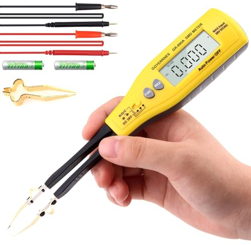 Digital SMD Clip Meter Misurazione Resistenza Capacità Tensione Multimetro Resistenza Metro GR-990A Diodo Testing 300Ω — 30MΩ Display a cristalli liquidi