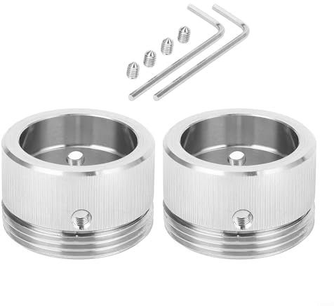 Heizkörperventil-Adapter, Edelstahl, Heizkörperventil-Adapter, mit 4 Schrauben und 2 Sechskantschlüsseln, für Ra/Rav/für Ravl Systeme, 2 Stück