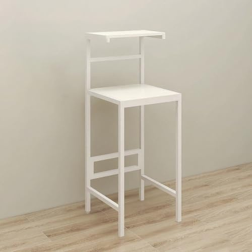 Elitix Coffee Bar Table, Kitchen Microwave & Mini Fridge Stand, Short Metal Stand for Compact Refrigerator with Storage, Small Appliance Platform Rack(Style4,Large)