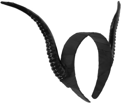 EPIGEIST Gothic Stirnband mit Schwarzen Kunststoff Hörnern Komfortabel und Dekorativ für Halloween und Cosplay Klassischer Teufel Haaraccessoire für Rollenspiele