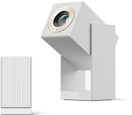 WANBO Cube 2 Pro Videoprojecteur Compatible avec Android TV & Netflix, 230° Réglable, Instantané Autofocus Keystone, 500 ANSI, Natif 1080P, Wi-FI Bluetooth Mini Projecteur Video Portable (Blanc)