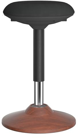 ERGO COLLECT Active Wobble Stool for Standing Desk - Height Adjustable Ergonomic Office Stool (19.7-27.5), 440lbs Capacity Balance Chair with Thick Cushion & Non-Slip Base, for Home & Office