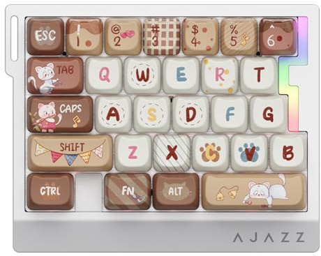 AJAZZ AK029 Wired Magnetic Switch One-Handed Gaming Keyboard, Hall Effect Rapid Trigger Mechanical Keypad, SOCD & DKS, 8KHz Polling Rate, 29 Keys Hot-Swappable Mini Keyboard for FPS Gamers, PC, Brown