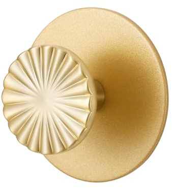 JIASENBAO 4 Pack Adhesive Coat Hooks for Bathrooms Gold Wall Robe Towel Hooks for Hanging Kitchen Decorative Heavy Duty Zinc Alloy
