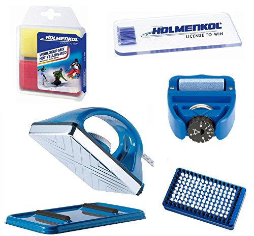 Holmenkol Skiwax Set Skiwachs Worldcup Starter Set Edge Trick 5teilig