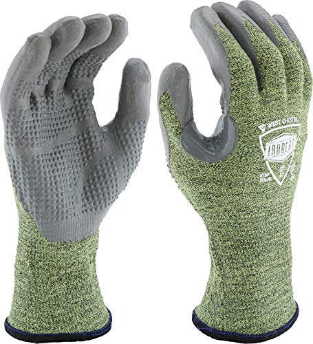 ironcat 6100 Fire widerstandsfähigem Silikon beschichtet Palm Knit TIG Schweißen Handschuhe, 1 Paar, S, grün, 1