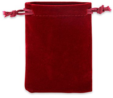 Auroris - Samtbeutel ca. 9x7cm Farbe: weinrot - 1 Stück