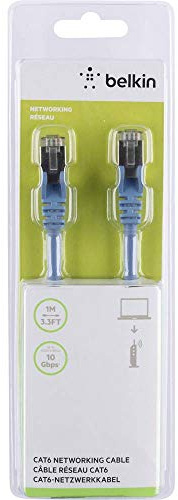 Belkin Netzwerk-Kabel, Ethernet Kategorie 6 blau blau 1 Meter