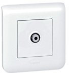 Legrand 099699 Mosaic Sortie de Câble avec Plaque, Blanc