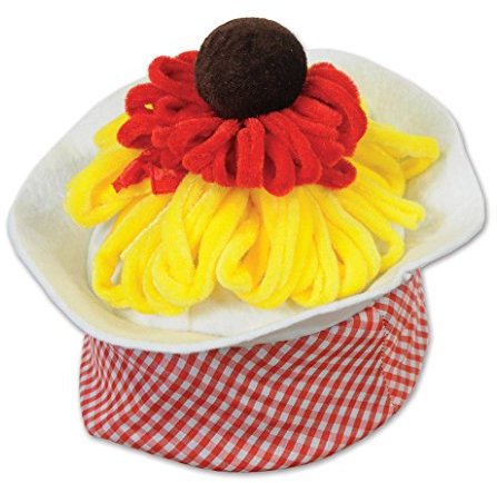 Beistle 60027 Plüschhut für Spaghetti- und Fleischbällchen, mehrfarbig