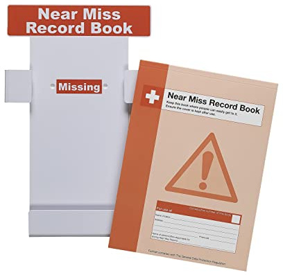 Safety First Aid Group Near Miss Record Book Station with Near Miss Book (A4)