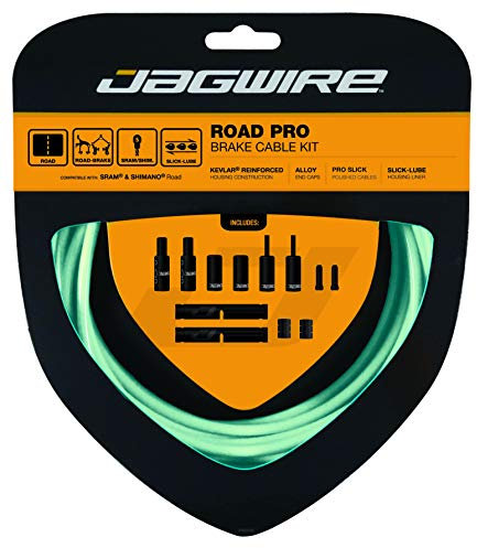 Jagwire PCK208 Pro Road Brake Cable Kit, Bianchi Celeste, Shimano/SRAM
