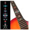 Griffbrett Markers Inlay Aufkleber für Gitarren – Native American Style Ethnic Pattern – Türkis