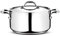 Lagostina Accademia Lagofusion Casserole creuse avec 2 poignées et couvercle, acier inoxydable, argenté, 18 cm