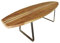 ICEBORN Surfboard Aloha 118cm Eiche Edelstahl Couchtisch Wohnzimmertisch Sitzbank Lowboard TV-Board Manufaktur