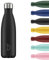 Chilly's Bouteille d'eau - Acier INOX et réutilisable - Étanche, sans Condensation - Noir - 750ml