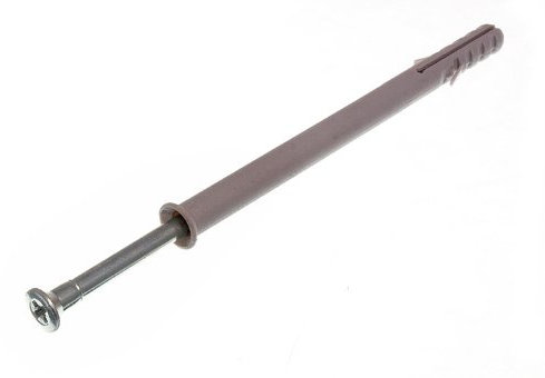 6 x Nylon Hammer in Frame FIXINGS Masonry Plug & Screw M10 x 140MM