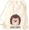 Kleckerliese Kinder Turnbeutel Schule Kindergarten Rucksack Tasche Tiere Igel personalisiert Name, natur