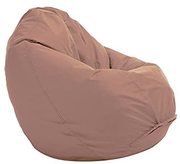 Bruni Sitzsack Classico M in Hellbraun – Sitzsack mit Innensack zum Zocken & Lesen, Abnehmbarer Bezug, lebensmittelechte EPS-Perlen als Bean-Bag-Füllung, aus Deutschland