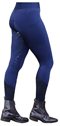 Turner Equestrian Legging d'équitation souple en silicone pour femme