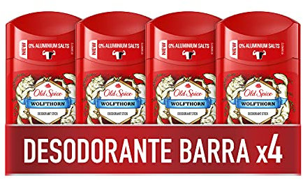 Old Spice Wolfthorn Desodorante En Barra Para Hombres 4x50 ml