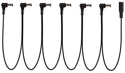 Alnicov 6-fach Daisy Chain Stromkabel Gitarrenkabel für Gitarren-Effektpedale