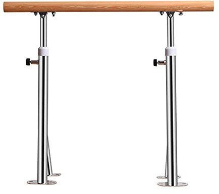 Ballettstange für Zuhause, freistehende Ballettstange für Erwachsene Indoor-Schultanzraum Höhenverstellbare Tanzstange (Größe: 150CM, Farbe: Silber)