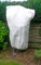 Spetebo Pflanzen Schutzsack weiß aus Vlies - 180 cm - Gartenvlies in Taschenform mit Kordel - Schutzhülle Wintervlies Schutzhaube Abdeckung für Bäume und Sträucher