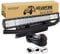 AUXTINGS 22 inch 324W Triple Row LED Work Light Bar Spot Flood Combo with Wiring Harness Kit,23 inch License Plate Mounting Bracket for Truck Car ATV SUV 4X4 Jp Truck Boat Tractor,12V 24V Waterproof