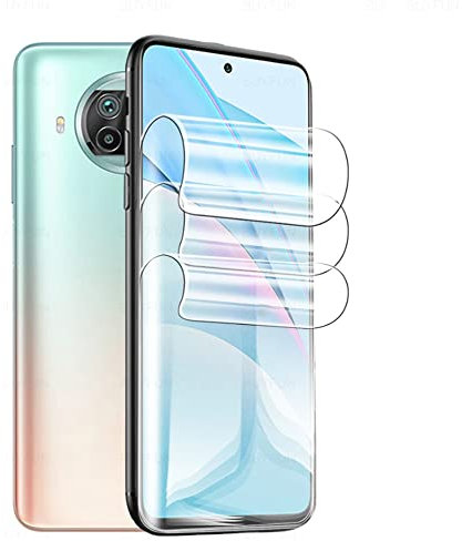 CUFEREDU 2 uds Protector de Pantalla Flexible para Xiaomi Mi 10T Lite 5G 6.67 3D Película de Hidrogel Transparente de TPU Huella Dactilar Desbloqueado NO Vidrio Templado