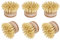Lot de 6 têtes de Brosse à Vaisselle de Rechange en Bois de hêtre