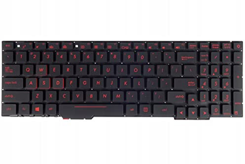 Tradebit - Tastatur für ASUS ROG Strix GL553VW GL553VD GL553 LED QWERTY US